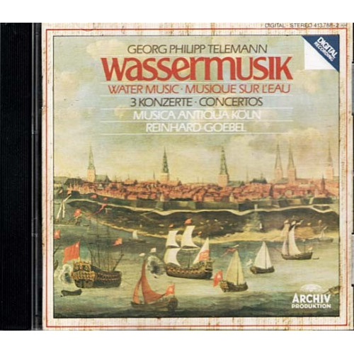 Wassermusik ò Water Music ò Musique Sur L'Eau / 3 Konzerte ~ Telemann ~ CD Good
