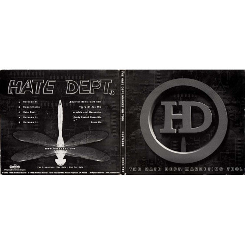 The Hate Dept. Marketing Tool ~ Hate Dept. ~ Electronic ~ CD ~ Used VG