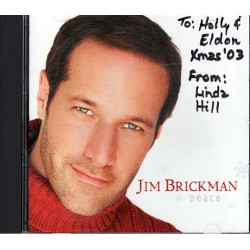 Peace ~ Jim Brickman ~ Pop ~ CD ~ Good