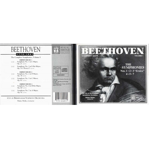 The Complete Symphonies Volume I ~ Ludwig van Beethoven ~ Classical ~ 3 CDs ~ VG