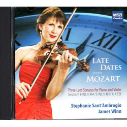 Late Dates with Mozart: Three Sonatas for Piano & Violin ~ Sant'Ambrogio CD VG