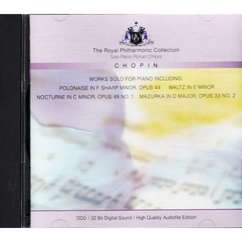 Chopin Works For Piano Polonaise in F Sharp Minor, more Royal Phil Orch CD Good