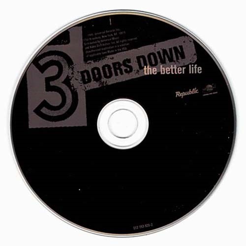 The Better Life ~ 3 Doors Down ~ Rock ~ CD ~ Acceptable