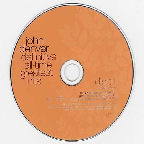 Definitive All-Time Greatest Hits ~ John Denver ~ Rock ~ 2 CDs ~ Acceptable