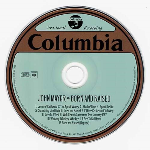 Born And Raised ~ John Mayer ~ Rock ~ CD ~ Acceptable