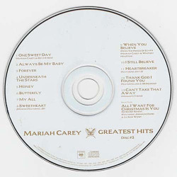 Greatest Hits - Disc 2 ~ Mariah Carey ~ Hip Hop ~ CD ~ Acceptable