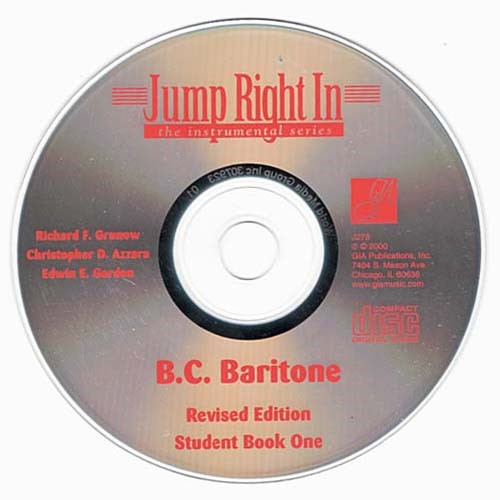 Jump Right In - B C Baritone ~ Richard F Grunow ~ Instructional ~ CD Acceptable
