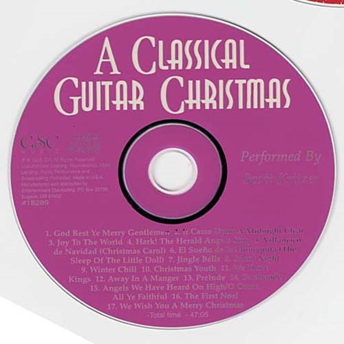 Classical Guitar Christmas ~ Scott Kritzer ~ Christmas ~ CD ~ Acceptable