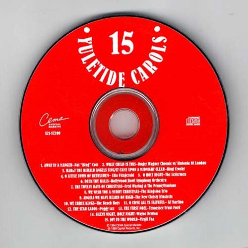 15 Yuletide Carols ~ Various Artists ~ Pop ~ CD ~ Acceptable