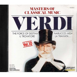 Masters Of Classical Music, Vol.10: Verdi ~ Giuseppe Verdi ~ Classical ~ CD Good
