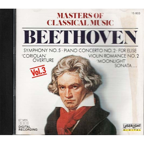 Masters Of Classical Music, Vol.3: Beethoven ~ Ludwig van Beethoven ~ CD ~ Good