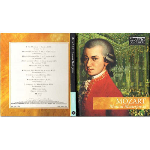 Musical Masterpieces ~ Wolfgang Amadeus Mozart ~ Classical ~ CD ~ Good